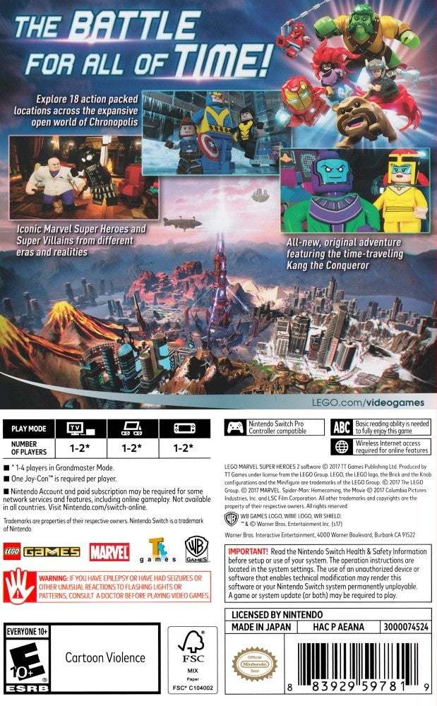 LEGO Marvel Super Heroes 2 Switch - Video Game - Used - CaveGamers - Image 2