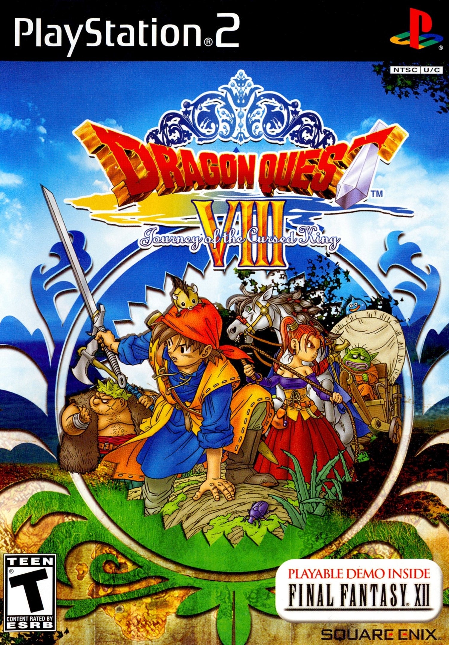 Dragon Quest VIII: Journey of the Cursed King PS2 - Video Game - Used - CaveGamers