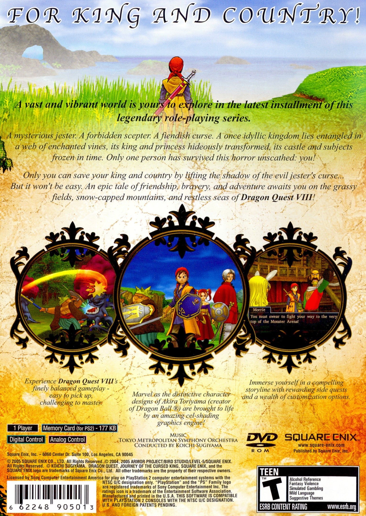 Dragon Quest VIII: Journey of the Cursed King PS2 - Video Game - Used - CaveGamers - Image 2