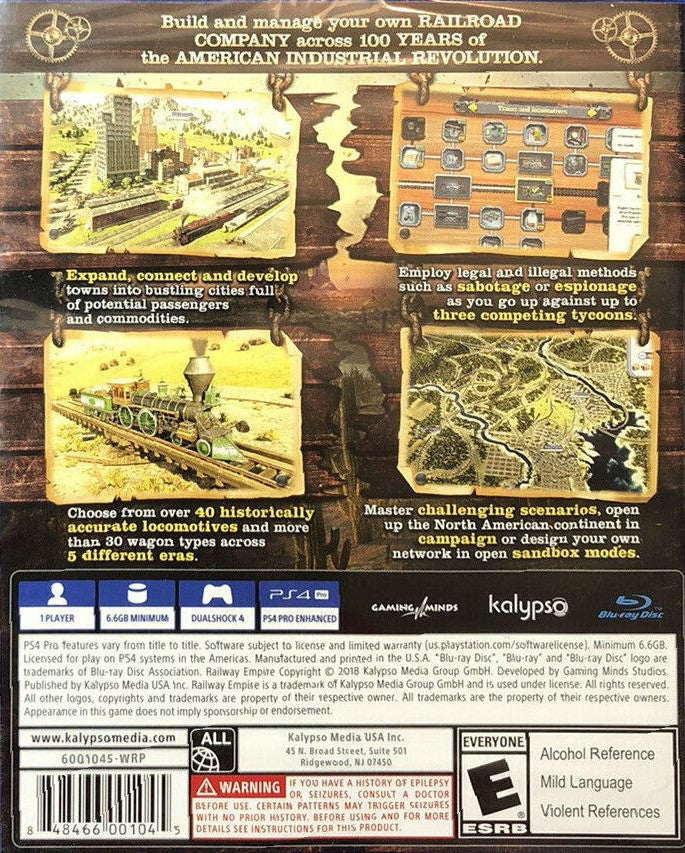 Railway Empire PS4 - Video Game - Used - CaveGamers - Image 2