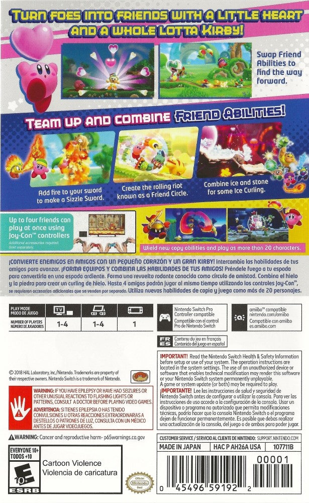 Kirby Star Allies Switch - Video Game - Used - CaveGamers - Image 2