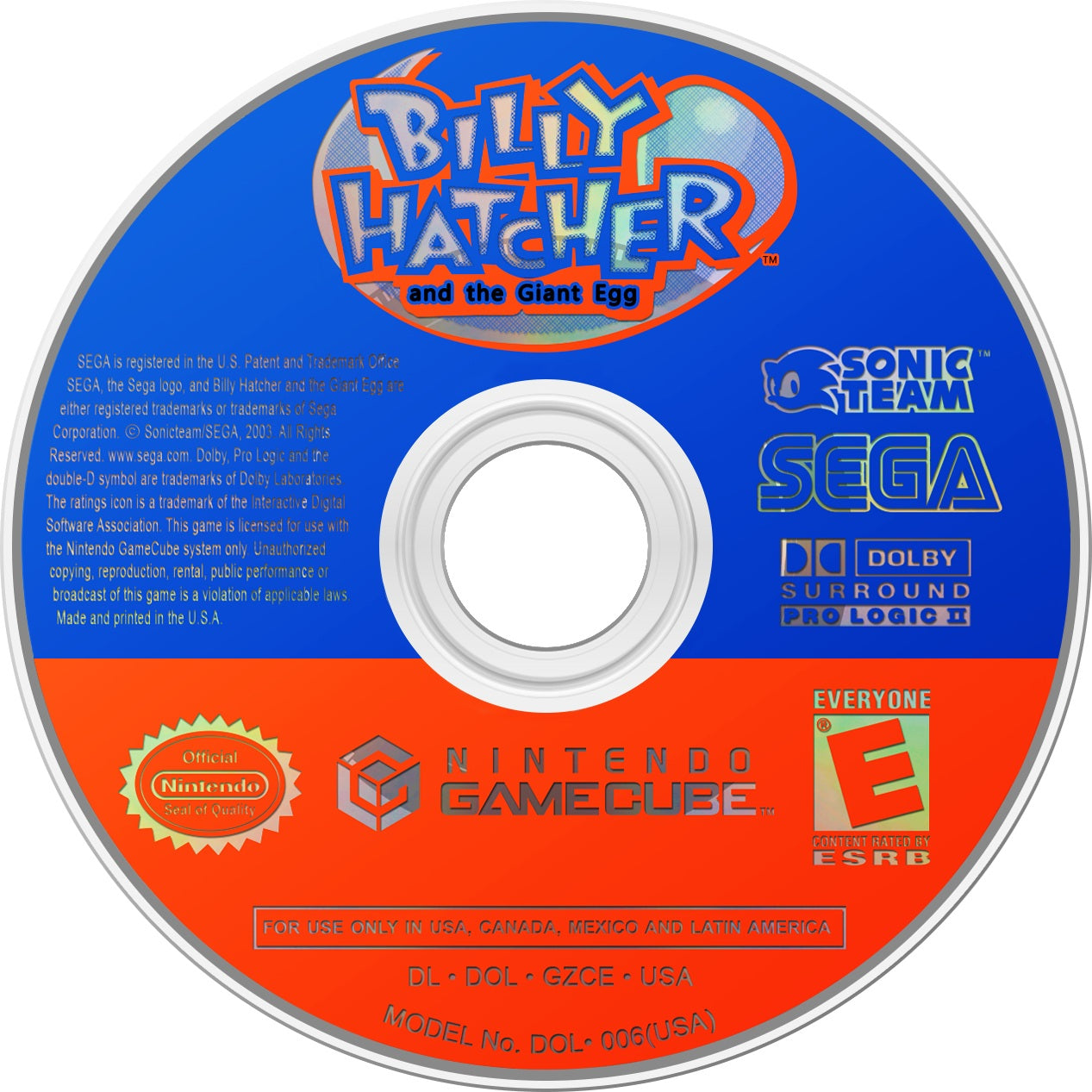 Billy Hatcher and the Giant Egg