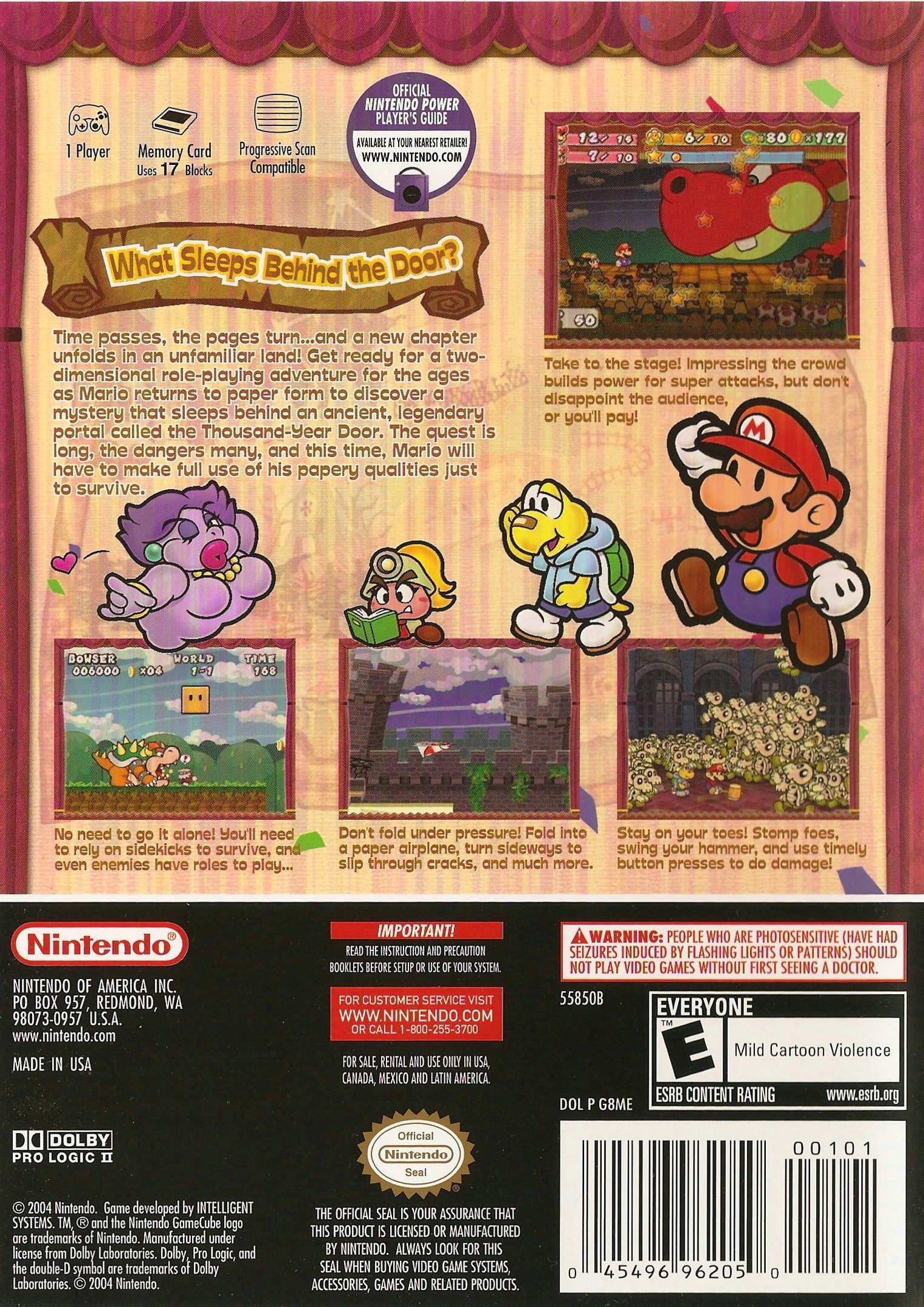Paper Mario: The Thousand-Year Door GameCube - Video Game - Used - CaveGamers - Image 2