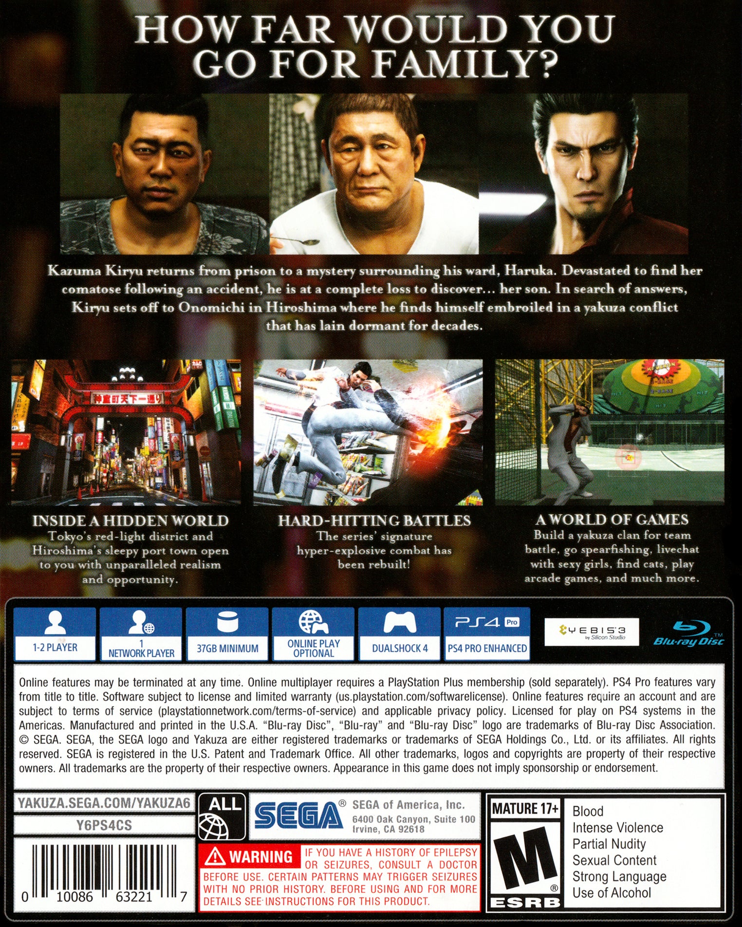 Yakuza 6: The Song of Life PS4 - Video Game - Used - CaveGamers - Image 2