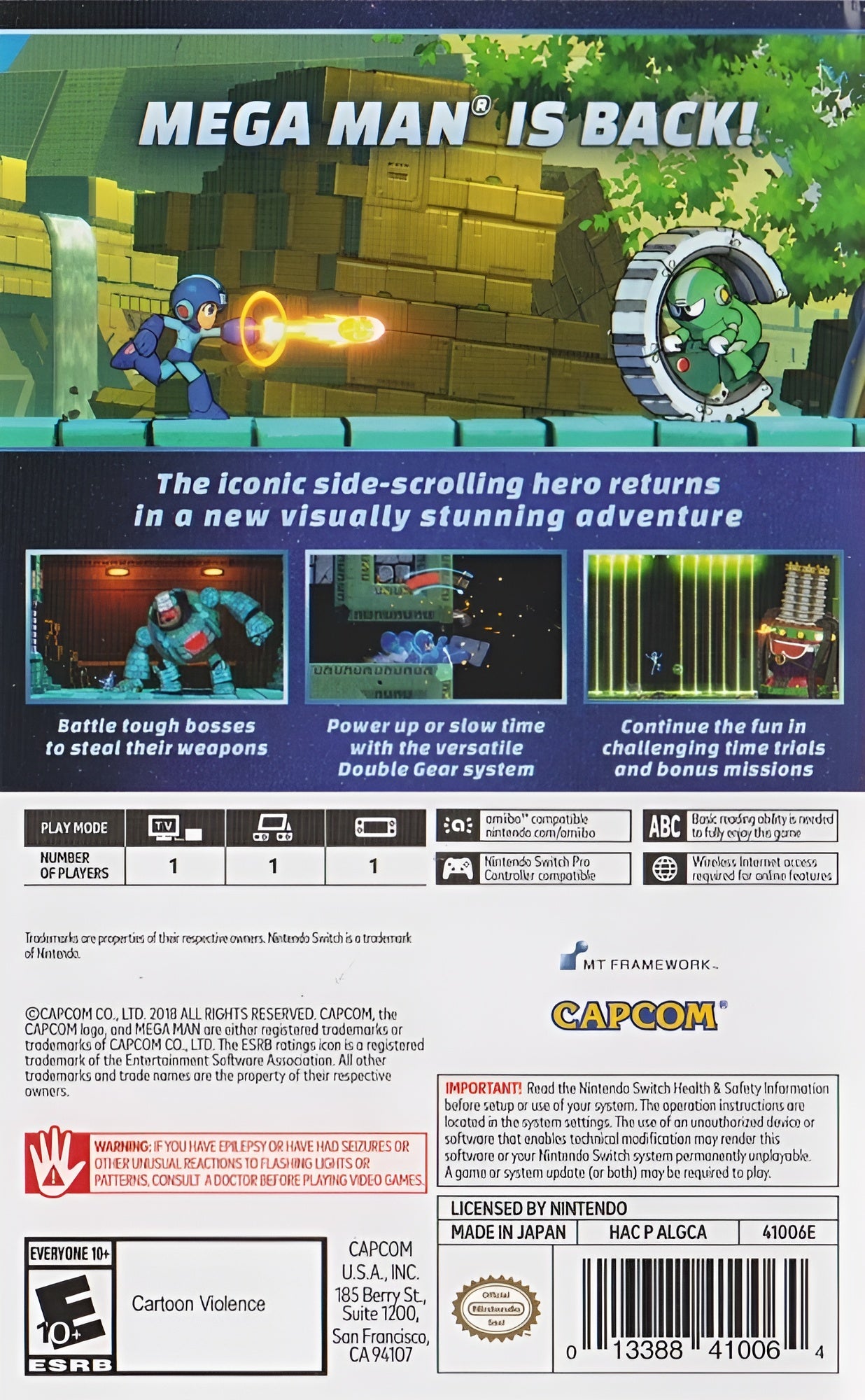 Mega Man 11 Switch - Video Game - Used - CaveGamers - Image 2