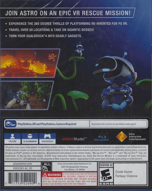 Astro Bot Rescue Mission PS4 - Video Game - Used - CaveGamers - Image 2