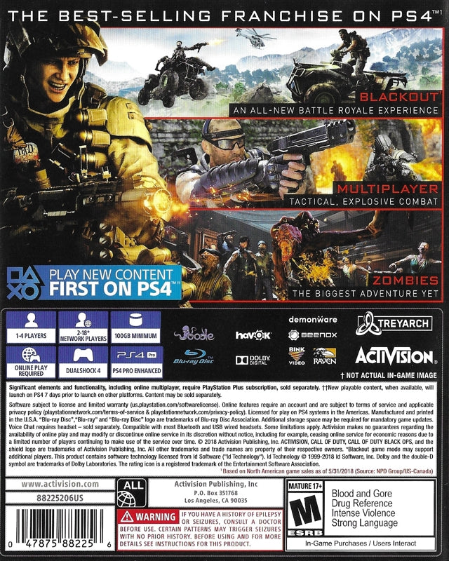 Call of Duty: Black Ops 4 PS4 - Video Game - Used - CaveGamers - Image 2