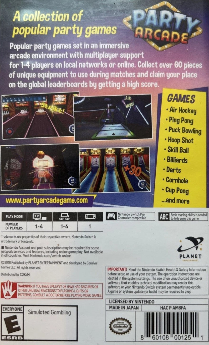 Party Arcade Switch - Video Game - Used - CaveGamers - Image 2