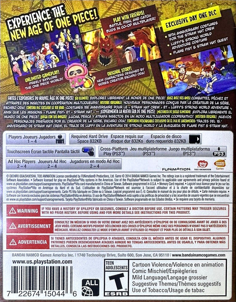 One Piece: Unlimited World Red PSV - Video Game - Used - CaveGamers - Image 2