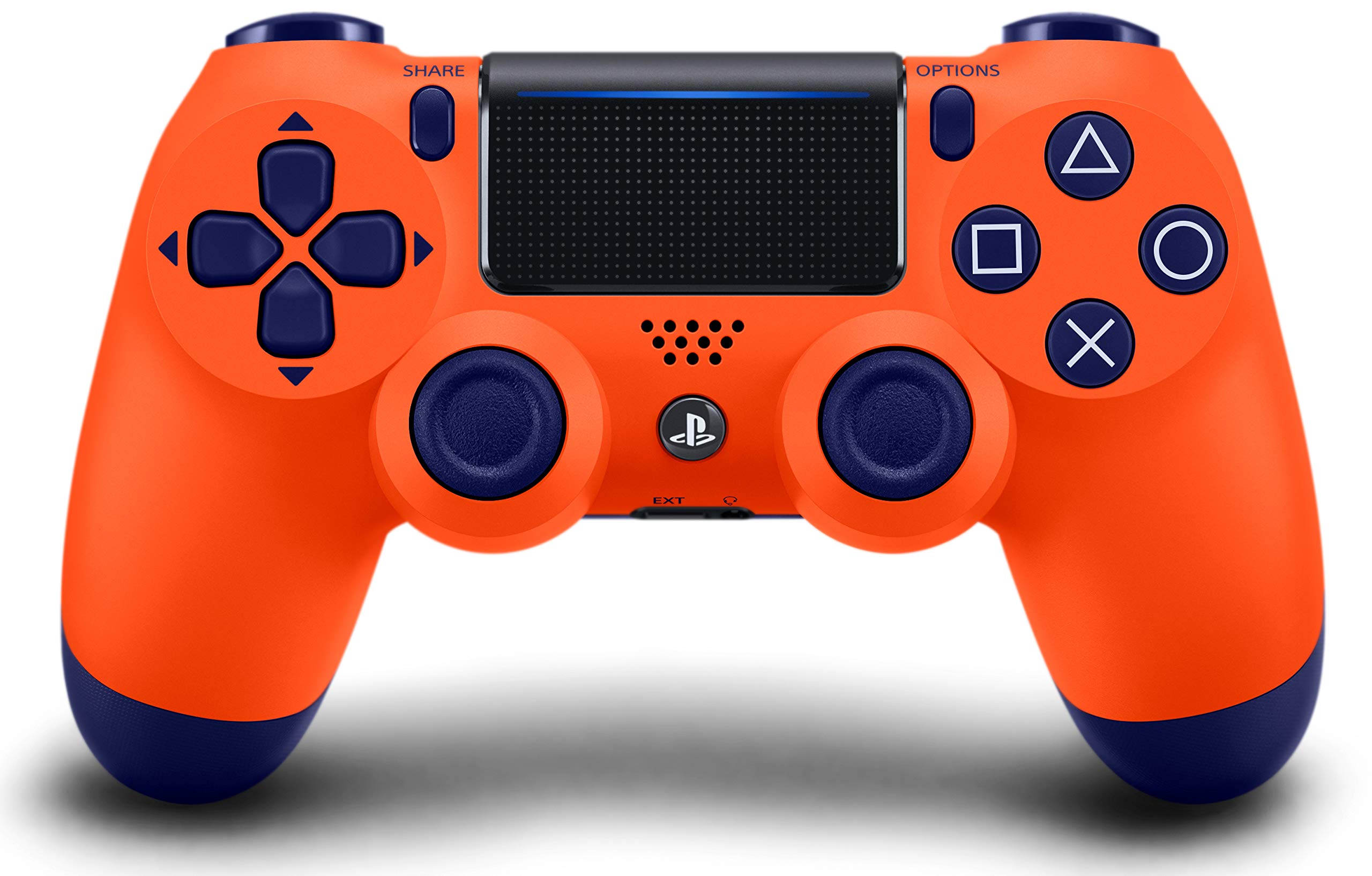 PlayStation 4 Dualshock 4 Wireless Controller - Sunset Orange PS4 - Video Game Accessory - Used - CaveGamers