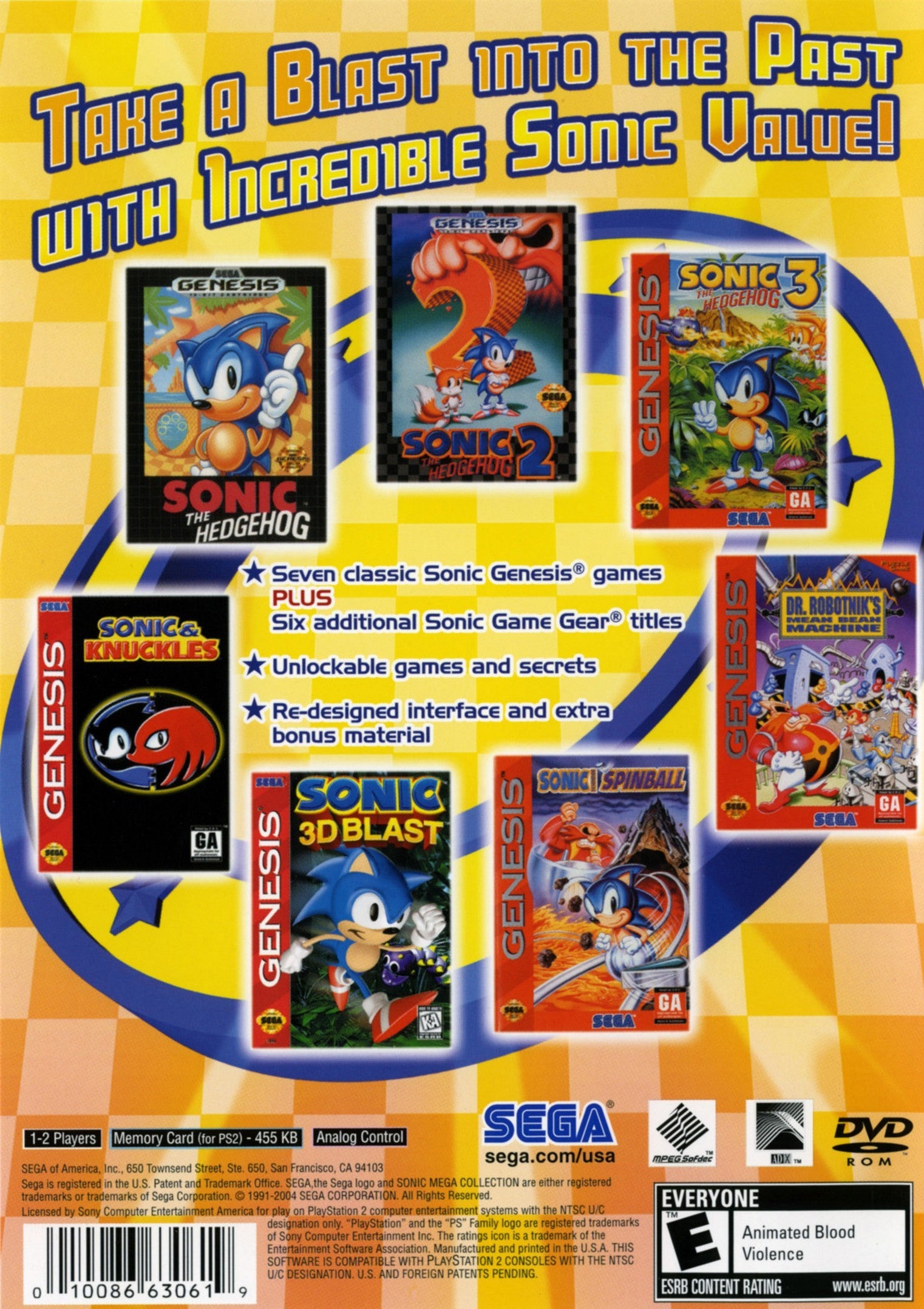 Sonic Mega Collection Plus PS2 - Video Game - Used - CaveGamers - Image 2