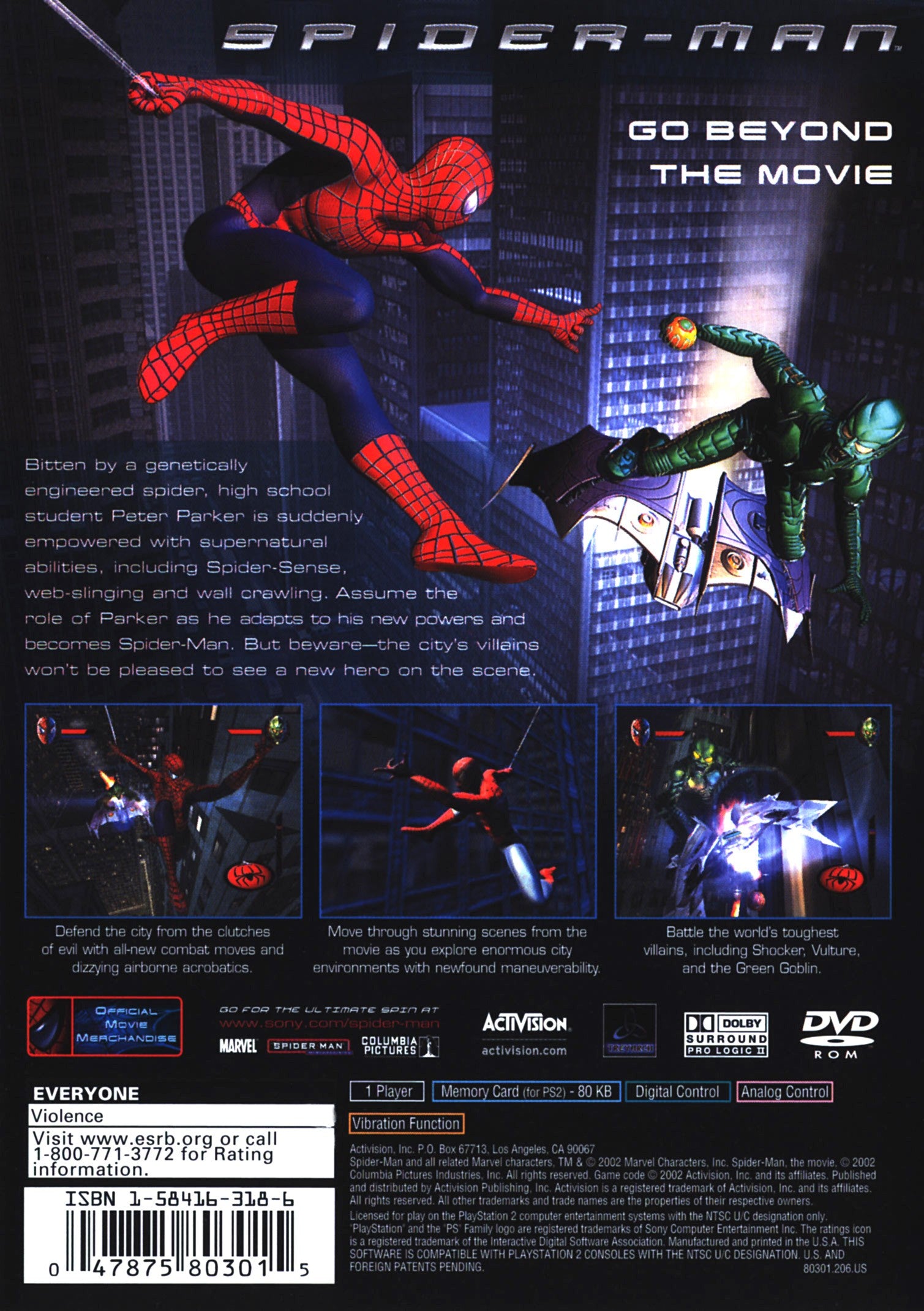 Spider-Man PS2 - Video Game - Used - CaveGamers - Image 2