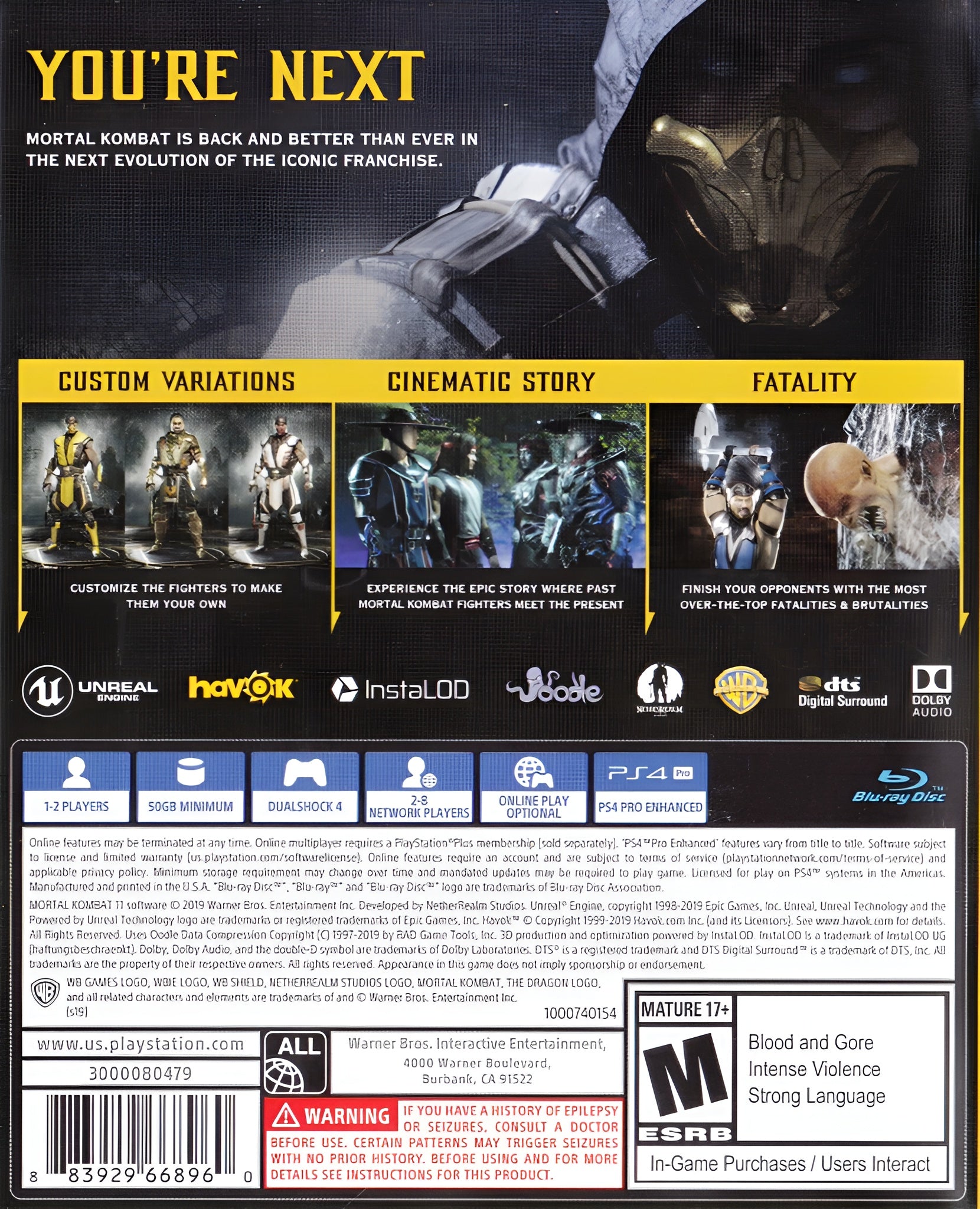 Mortal Kombat 11 PS4 - Video Game - Used - CaveGamers - Image 2
