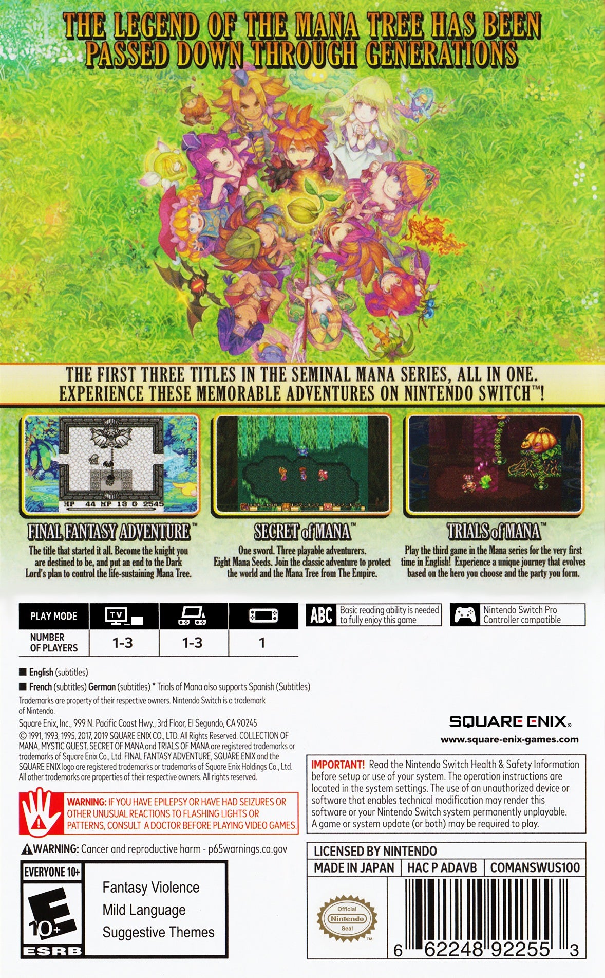 Collection of Mana Switch - Video Game - Used - CaveGamers - Image 2
