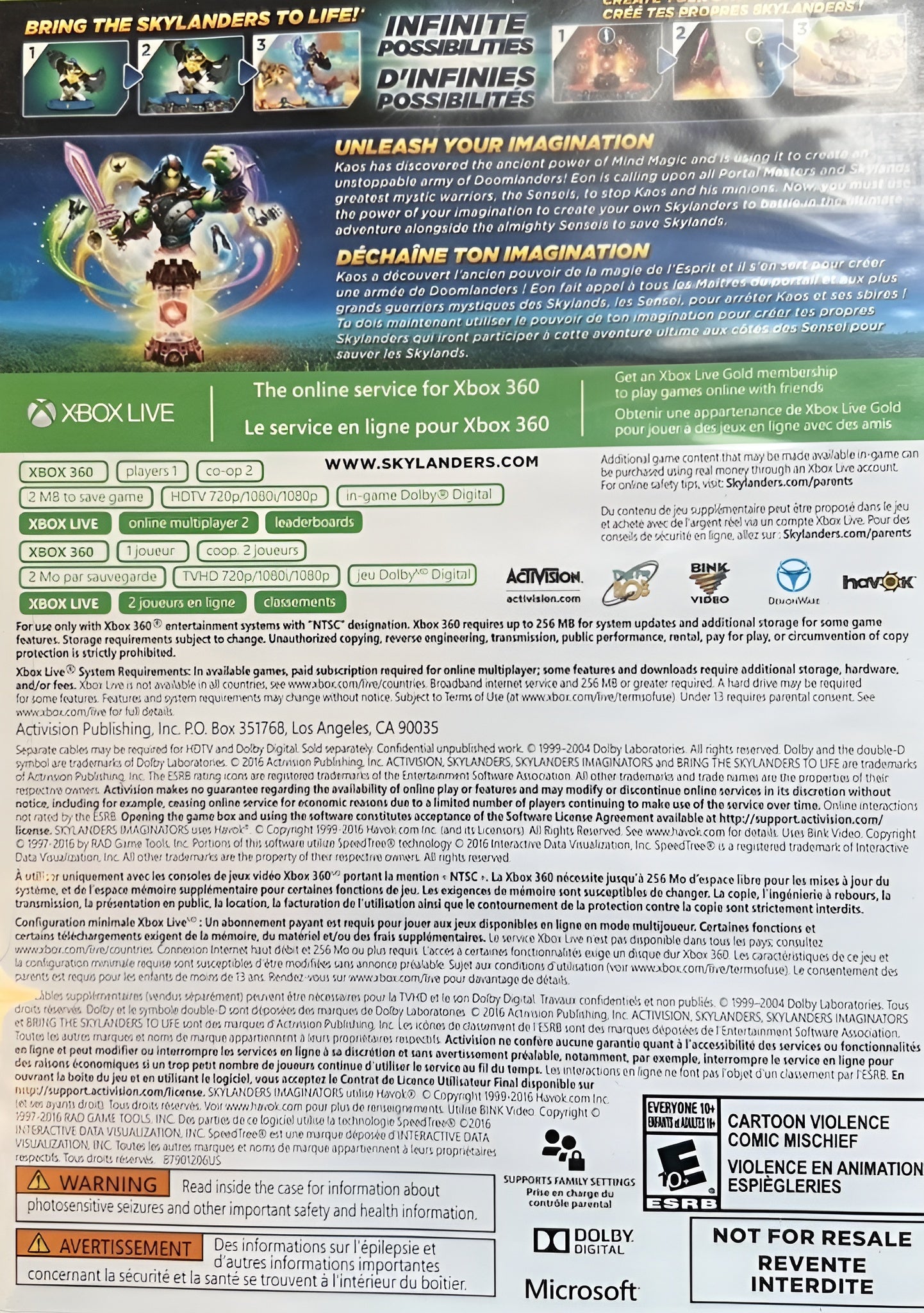 Skylanders: Imaginators Xbox 360 - Video Game - Used - CaveGamers - Image 2
