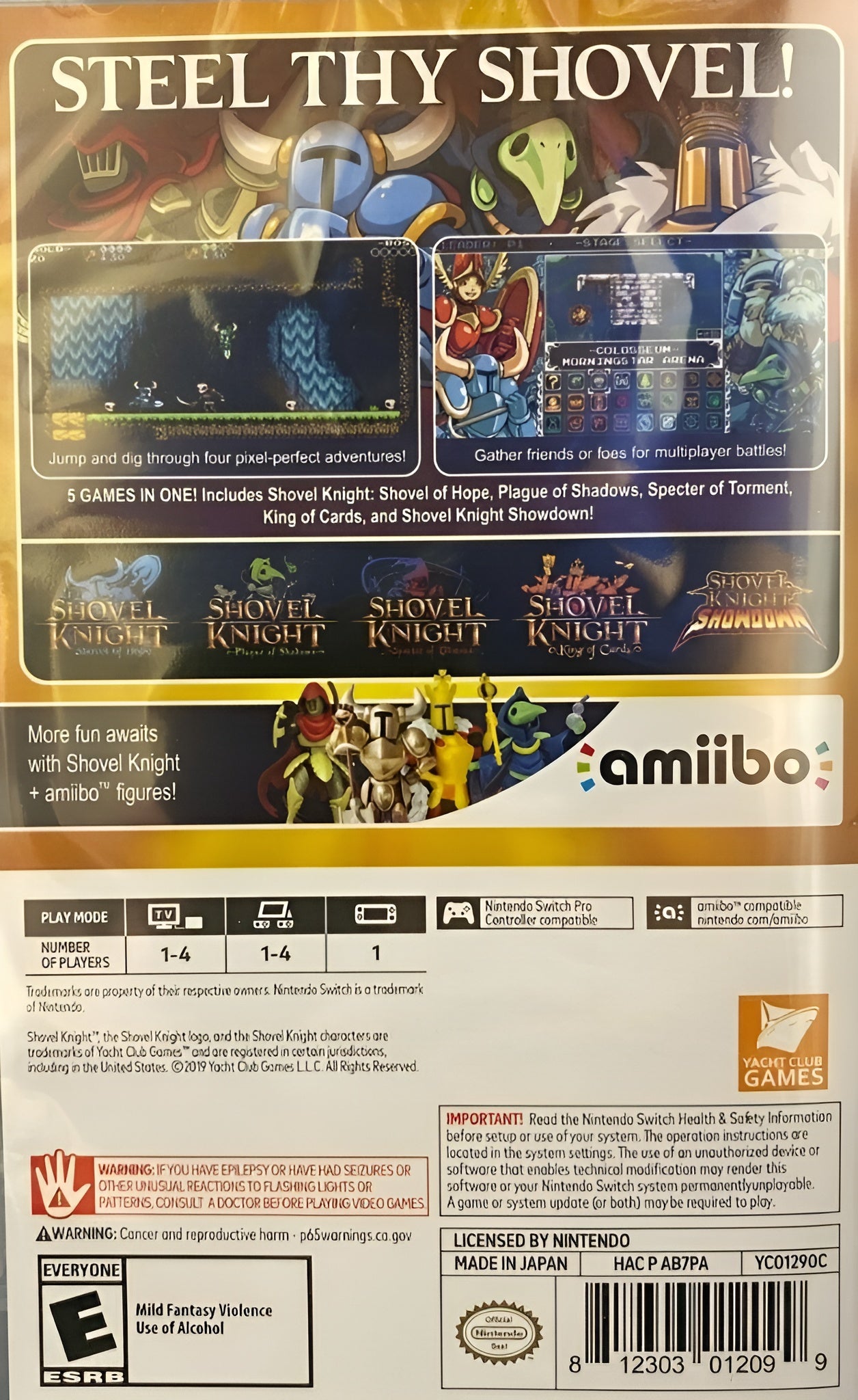 Shovel Knight: Treasure Trove Switch - Video Game - Used - CaveGamers - Image 2