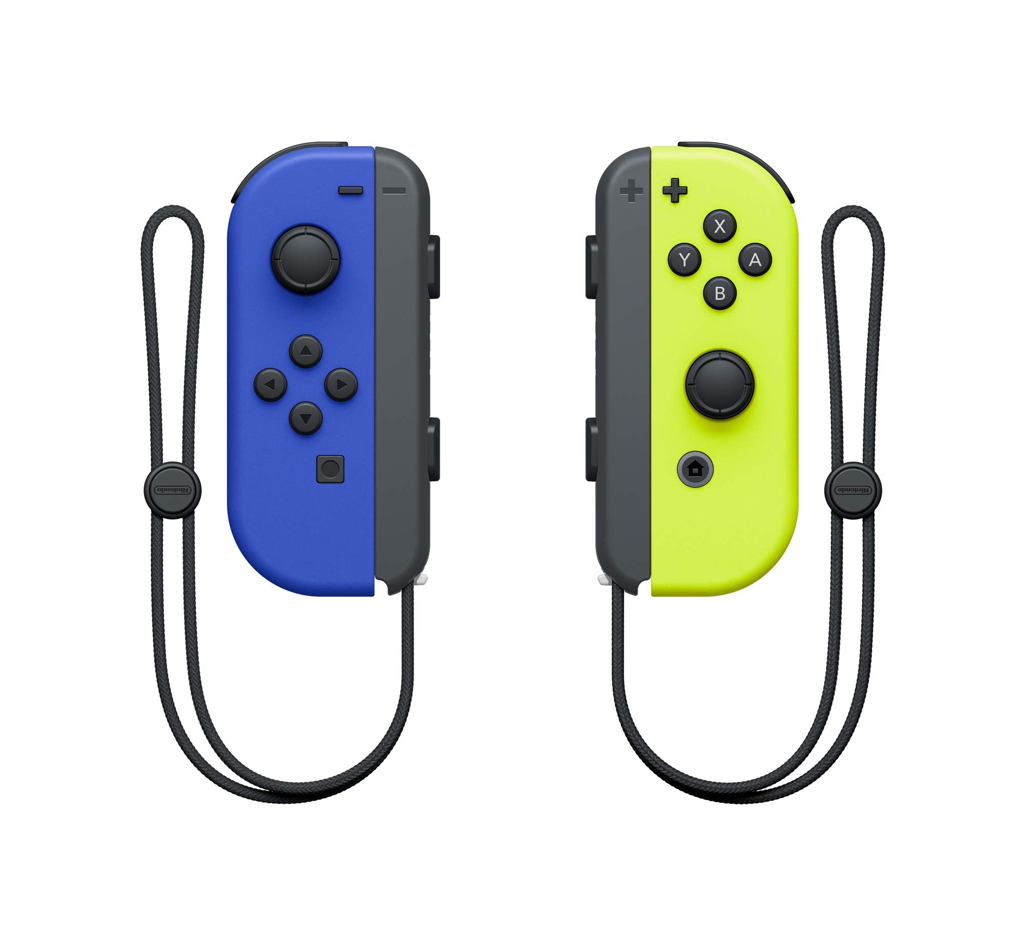 Switch Joy-Con Controllers - Dark Blue & Neon Yellow Pair - Video Game Accessory - Used - CaveGamers