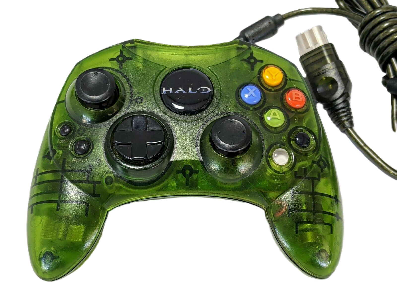 Original Xbox Controller S - Green Halo Edition - Video Game Accessory - Used - CaveGamers