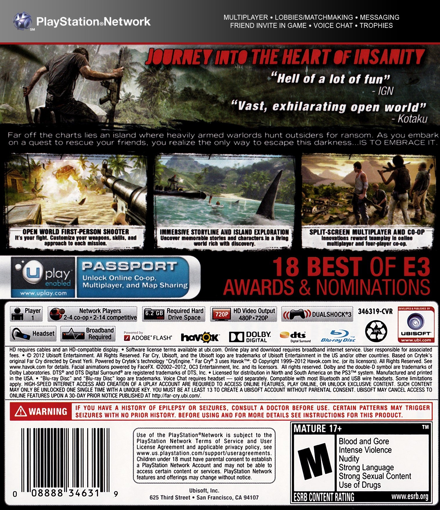 Far Cry 3 PS3 - Video Game - Used - CaveGamers - Image 2