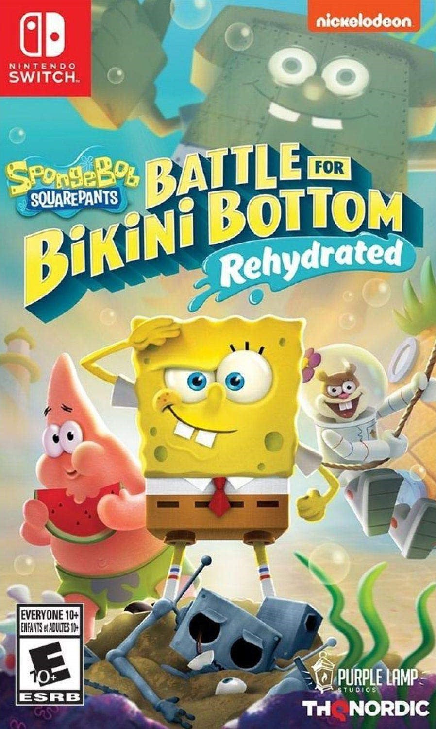 SpongeBob SquarePants Battle for Bikini Bottom Rehydrated Switch - Video Game - Used - CaveGamers