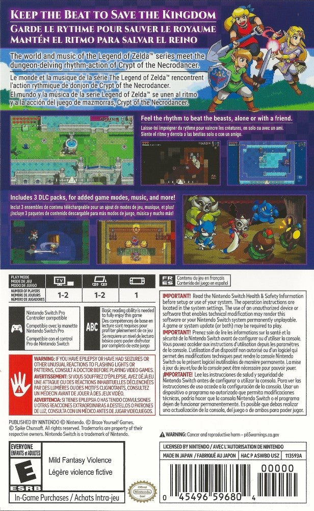 Cadence of Hyrule: Crypt of The Necrodancer Switch - Video Game - Used - CaveGamers - Image 2