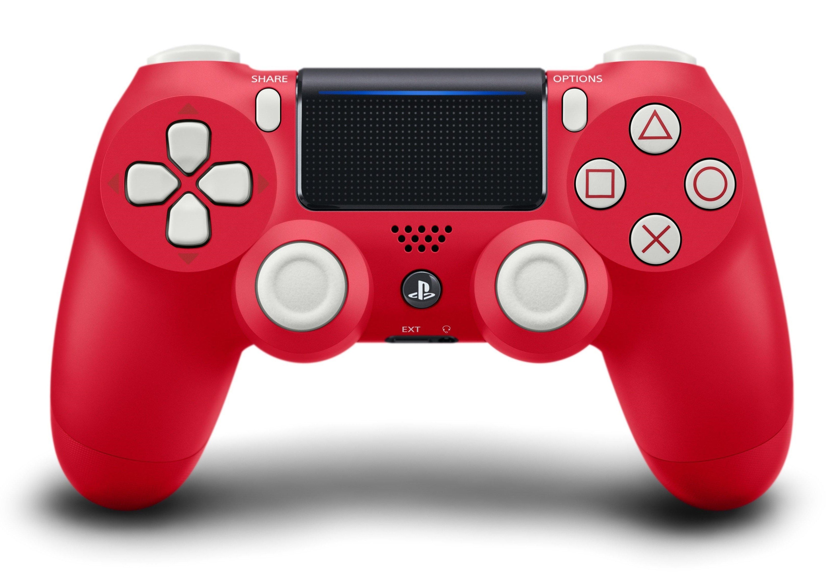 PlayStation 4 Dualshock 4 Wireless Controller - Spider-Man Red Edition PS4 - Video Game Accessory - Used - CaveGamers