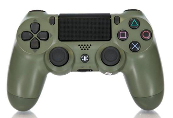 PlayStation 4 Dualshock 4 Wireless Controller - Army Green PS4 - Video Game Accessory - Used - CaveGamers