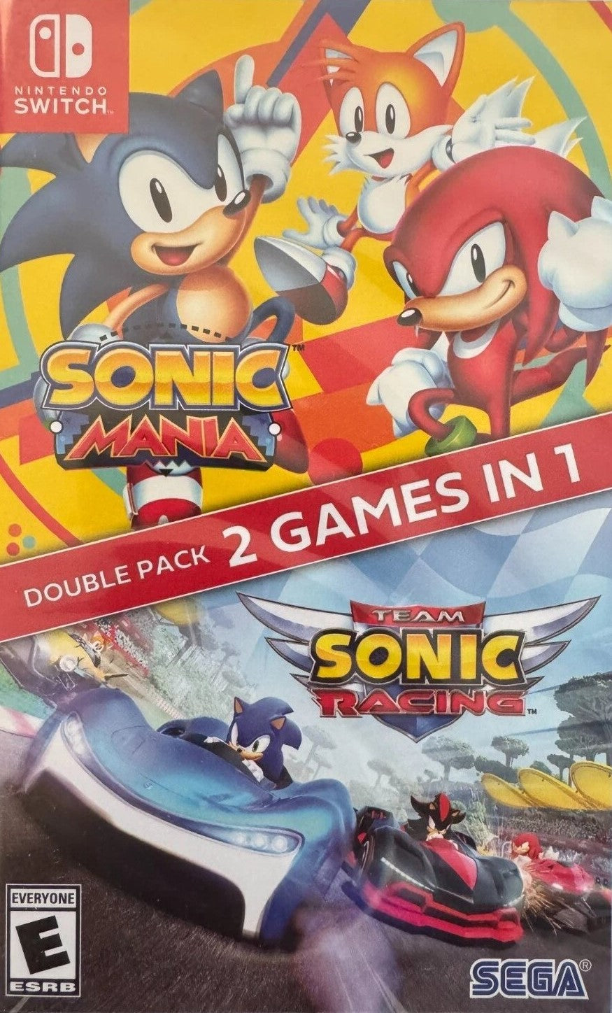 Sonic Mania + Team Sonic Racing Double Pack Switch - Video Game - Used - CaveGamers