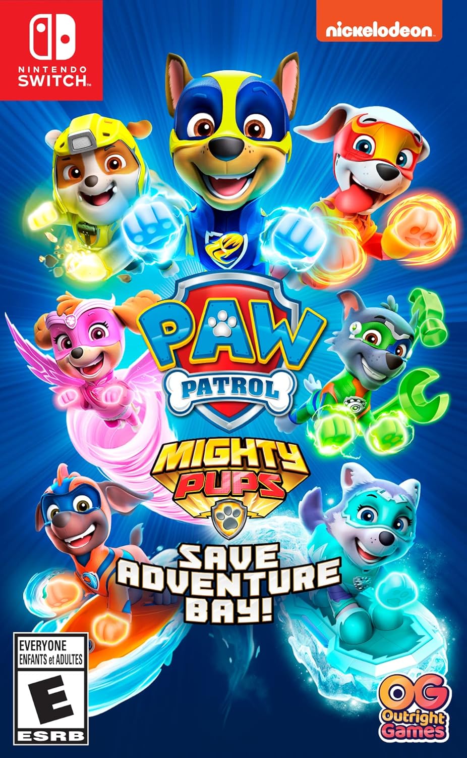 Paw Patrol: Mighty Pups Save Adventure Bay Switch - Video Game - Used - CaveGamers