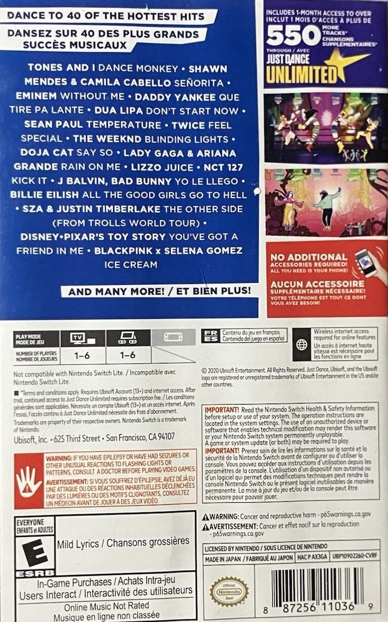 Just Dance 2021 Switch - Video Game - Used - CaveGamers - Image 2