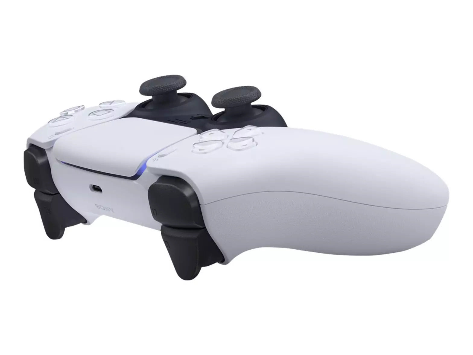 PlayStation 5 DualSense Wireless Controller - White PS5 - Video Game Accessory - Used - CaveGamers - Image 2
