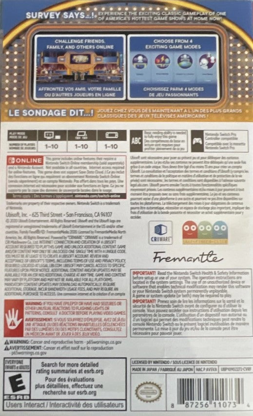 Family Feud Switch - Video Game - Used - CaveGamers - Image 2