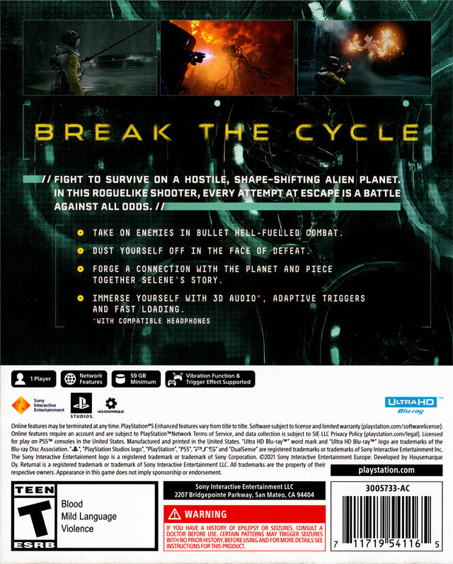Returnal PS5 - Video Game - Used - CaveGamers - Image 2