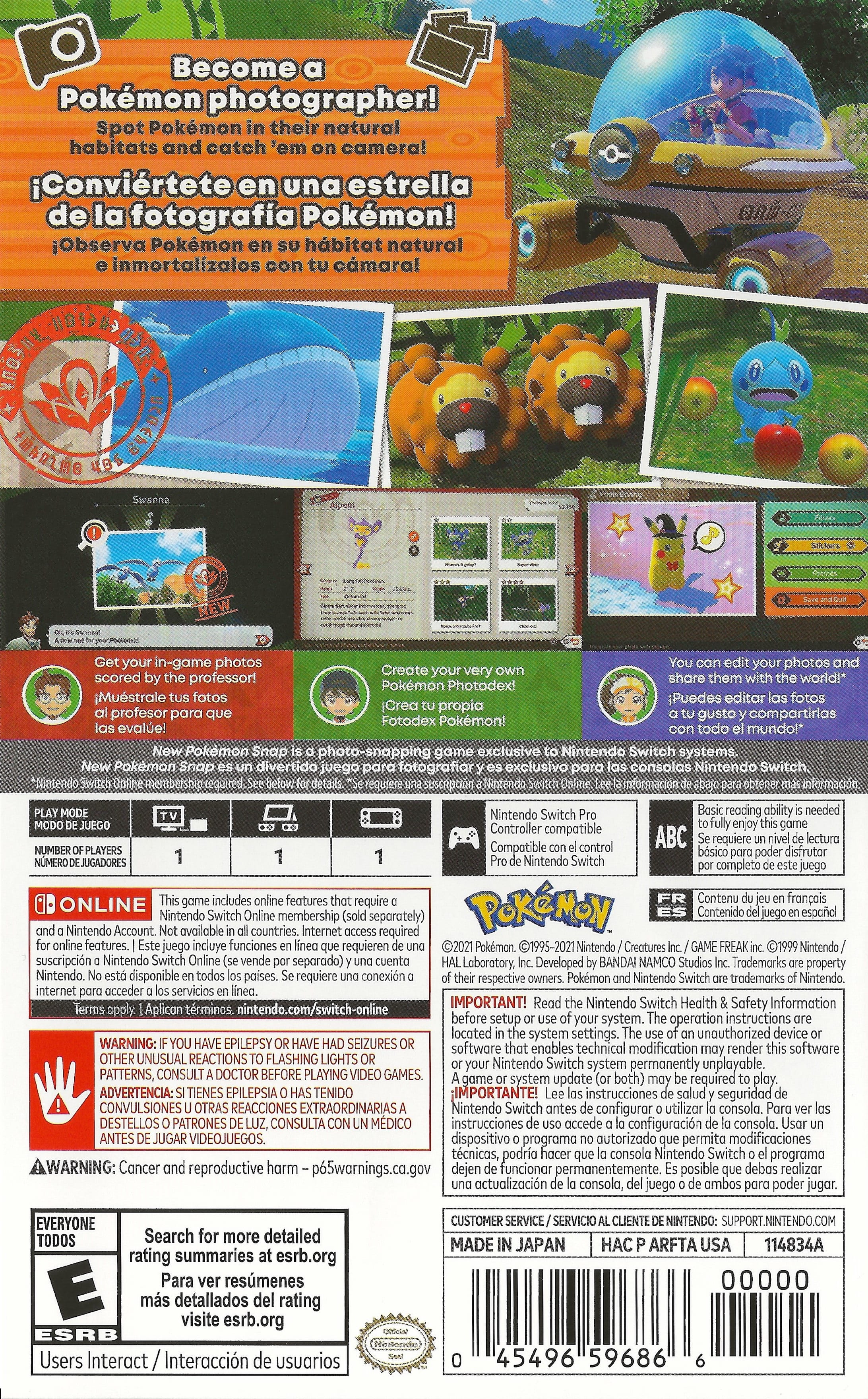 New Pokemon Snap Switch - Video Game - Used - CaveGamers - Image 2