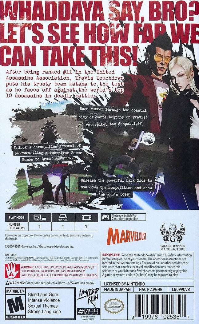 No More Heroes Switch - Video Game - Used - CaveGamers - Image 2