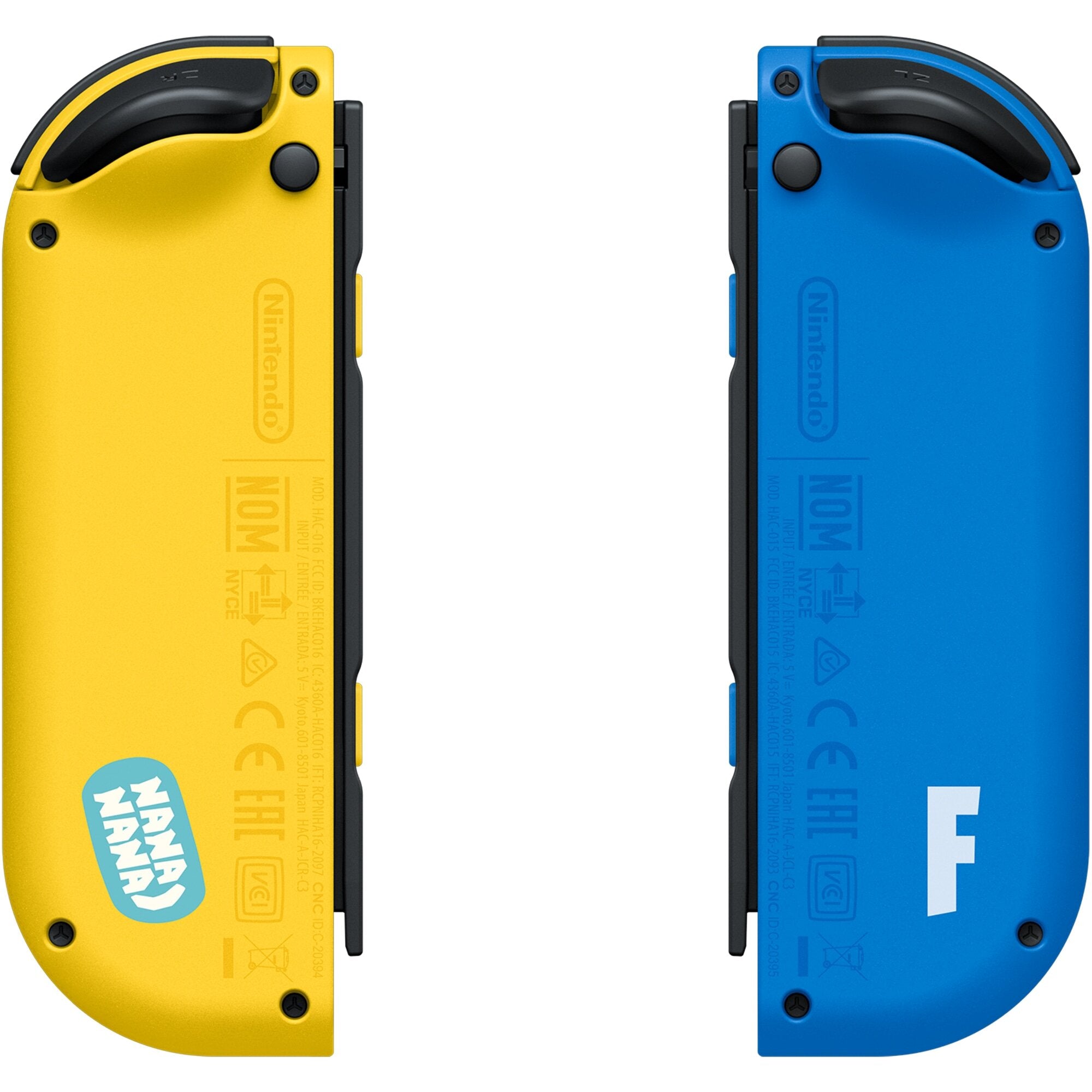 Switch Joy-Con Controllers - Fortnite Edition Blue & Yellow Pair - Video Game Accessory - Used - CaveGamers - Image 2