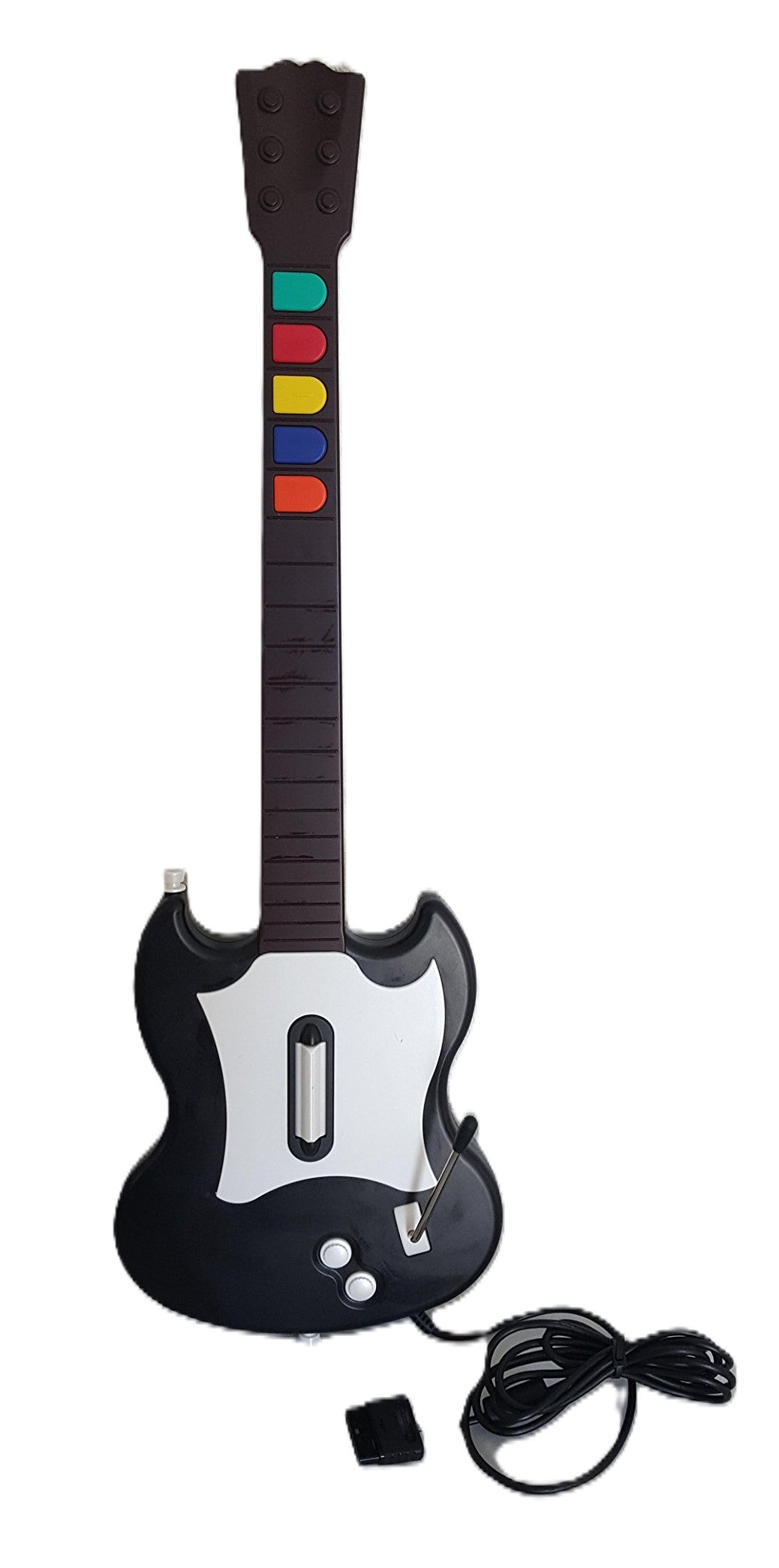Guitar Hero SG Guitar Controller - Black/White PS2 - Video Game Accessory - Used - CaveGamers