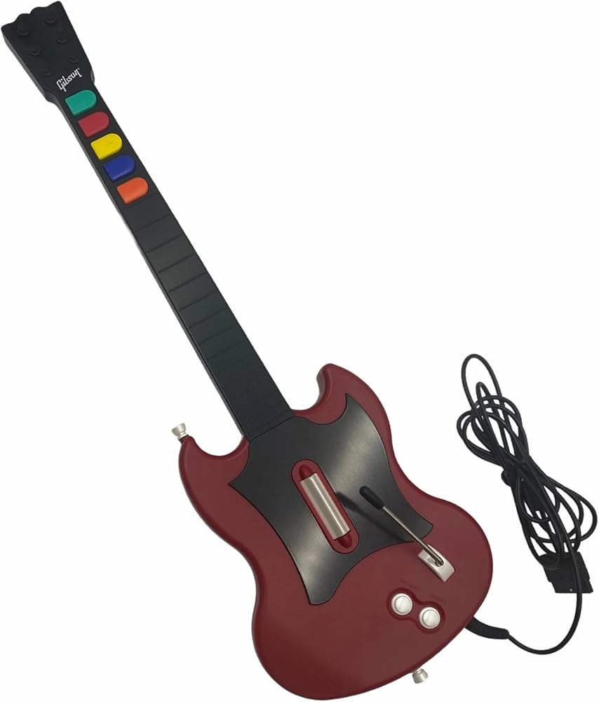 Guitar Hero SG Guitar Controller - Red PS2 - Video Game Accessory - Used - CaveGamers