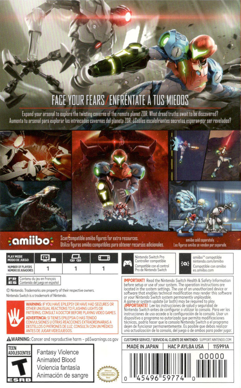 Metroid Dread Switch - Video Game - Used - CaveGamers - Image 2
