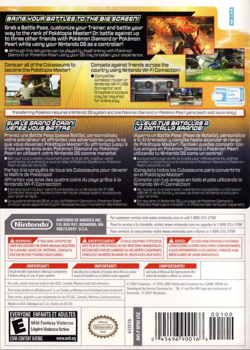 Pokemon Battle Revolution Wii - Video Game - Used - CaveGamers - Image 2