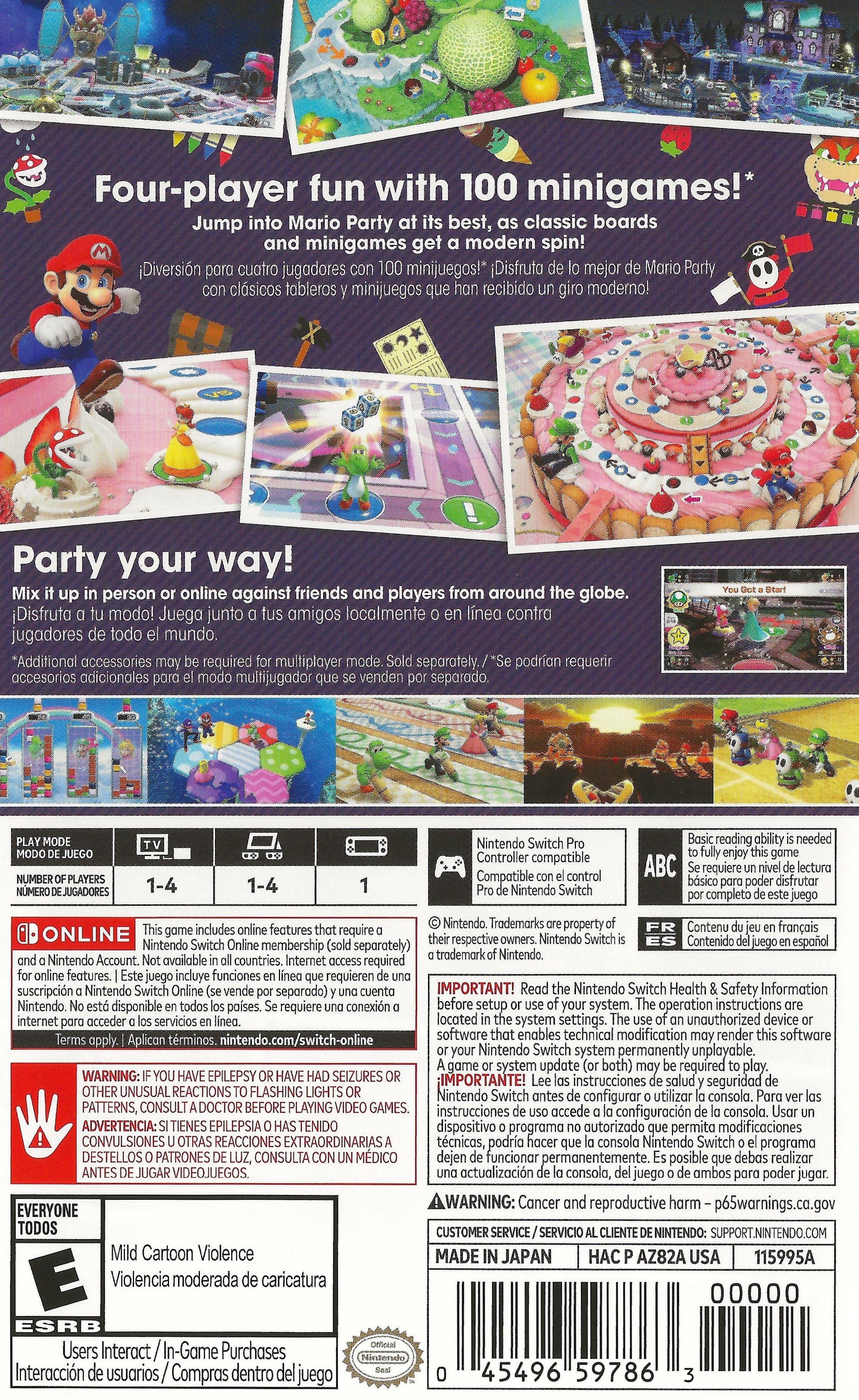 Mario Party Superstars Switch - Video Game - Used - CaveGamers - Image 2