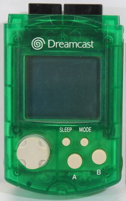 Dreamcast Visual Memory Unit - Green - Video Game Accessory - Used - CaveGamers