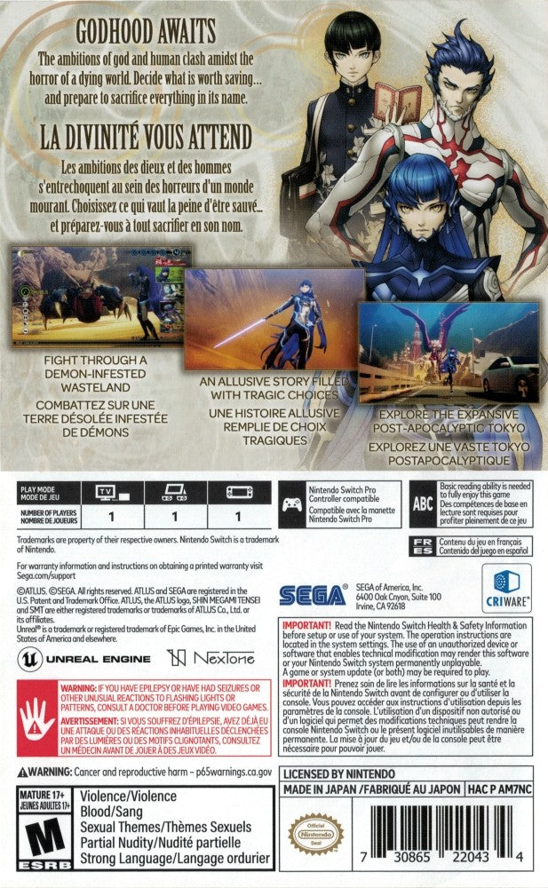 Shin Megami Tensei V Switch - Video Game - Used - CaveGamers - Image 2