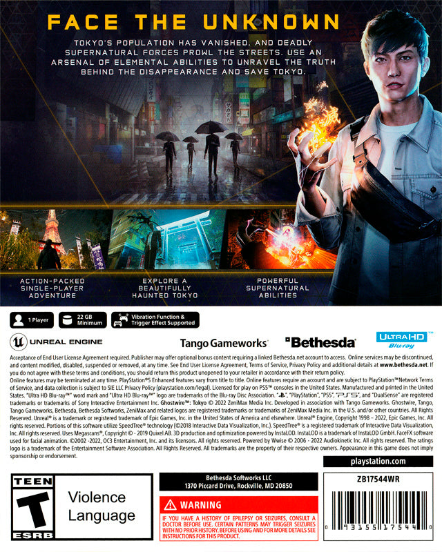 Ghostwire: Tokyo PS5 - Video Game - Used - CaveGamers - Image 2