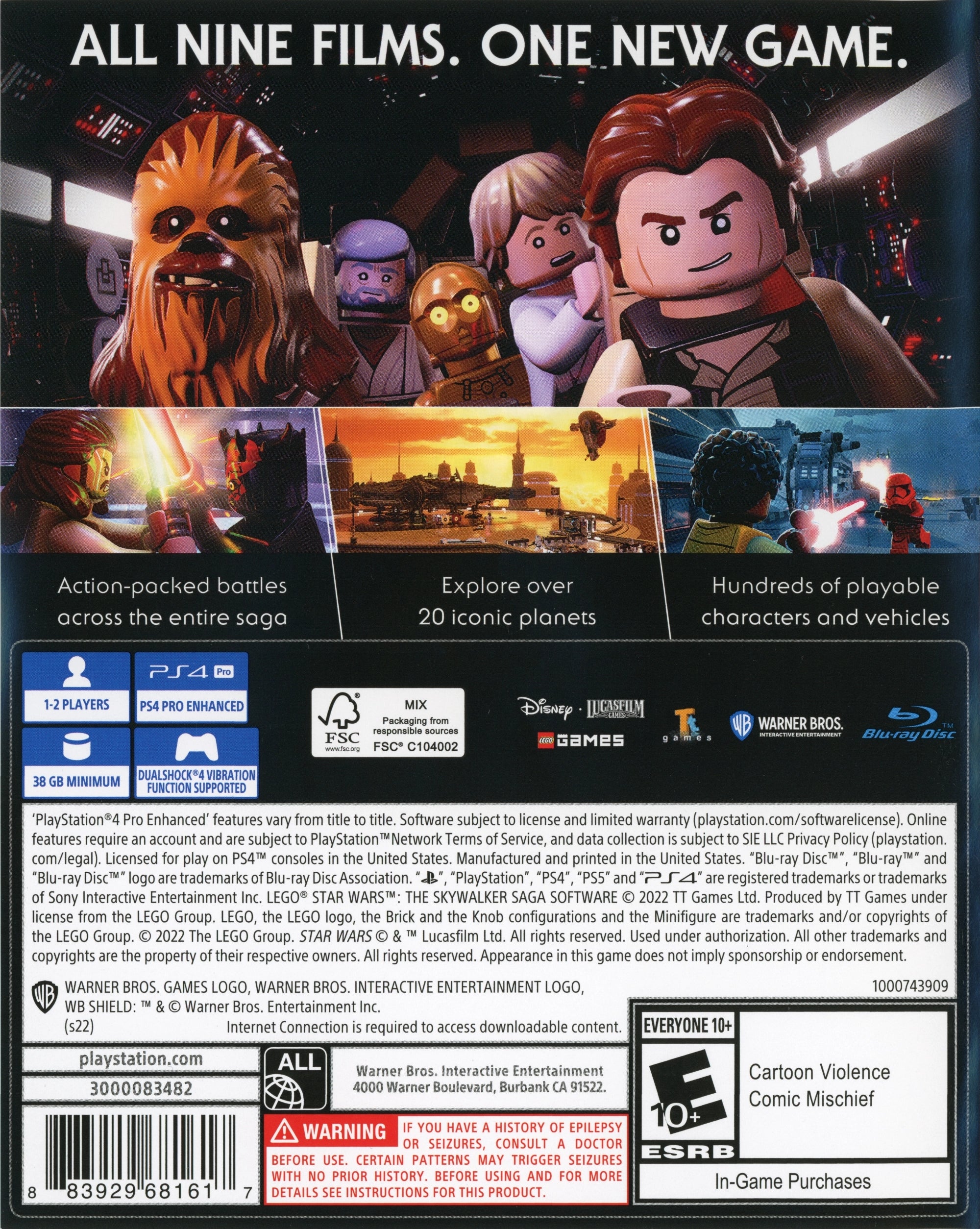 LEGO Star Wars: The Skywalker Saga PS4 - Video Game - Used - CaveGamers - Image 2