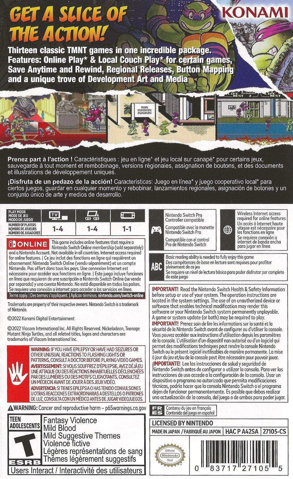 Teenage Mutant Ninja Turtles Cowabunga Collection