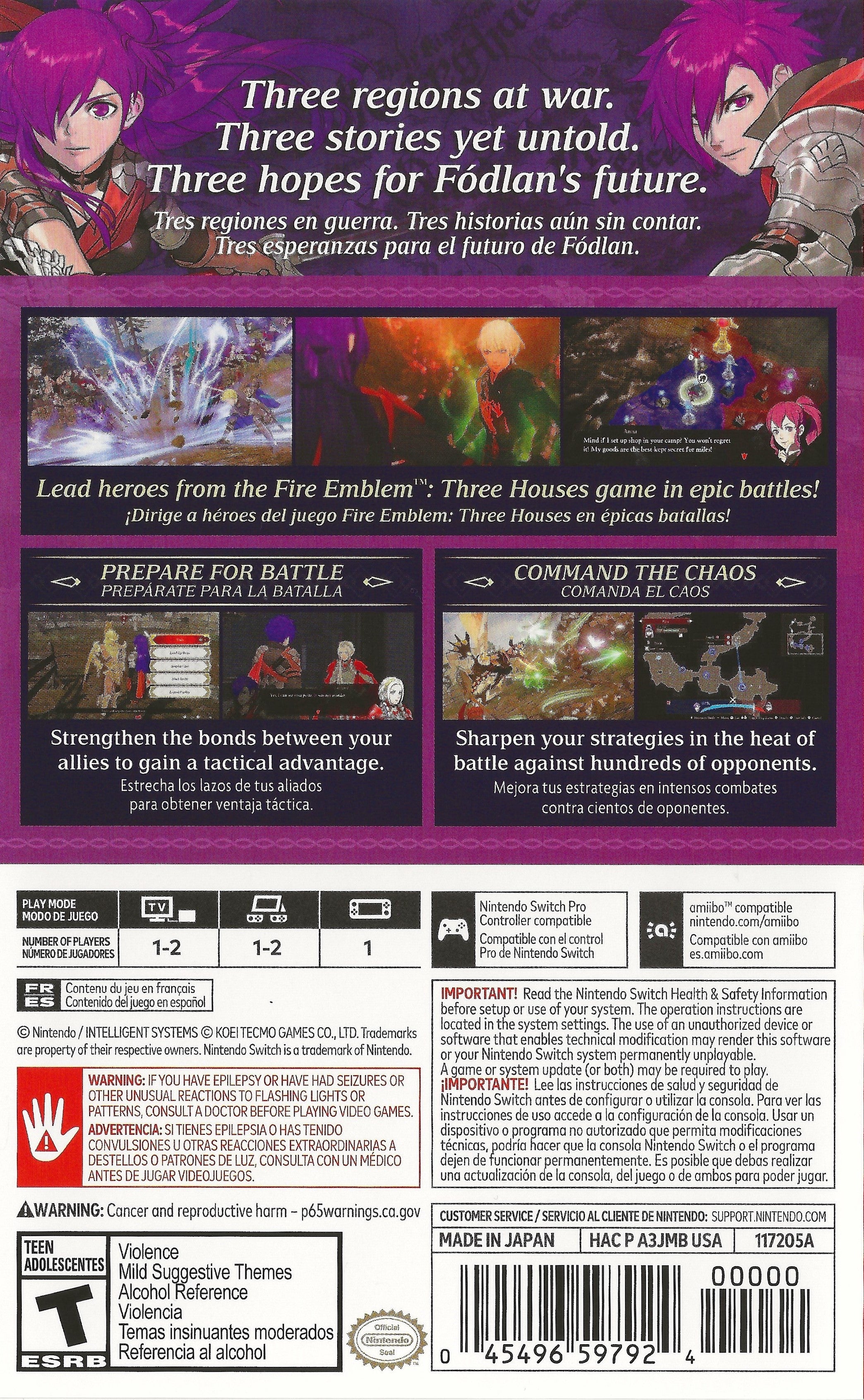 Fire Emblem Warriors: Three Hopes Switch - Video Game - Used - CaveGamers - Image 2