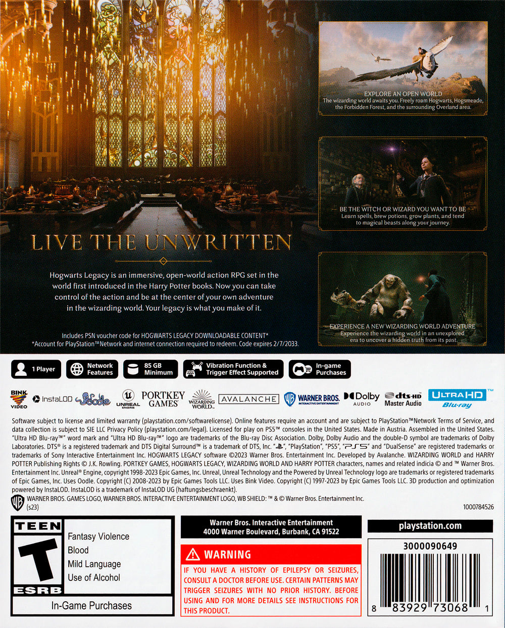 Hogwarts Legacy PS5 - Video Game - Used - CaveGamers - Image 2