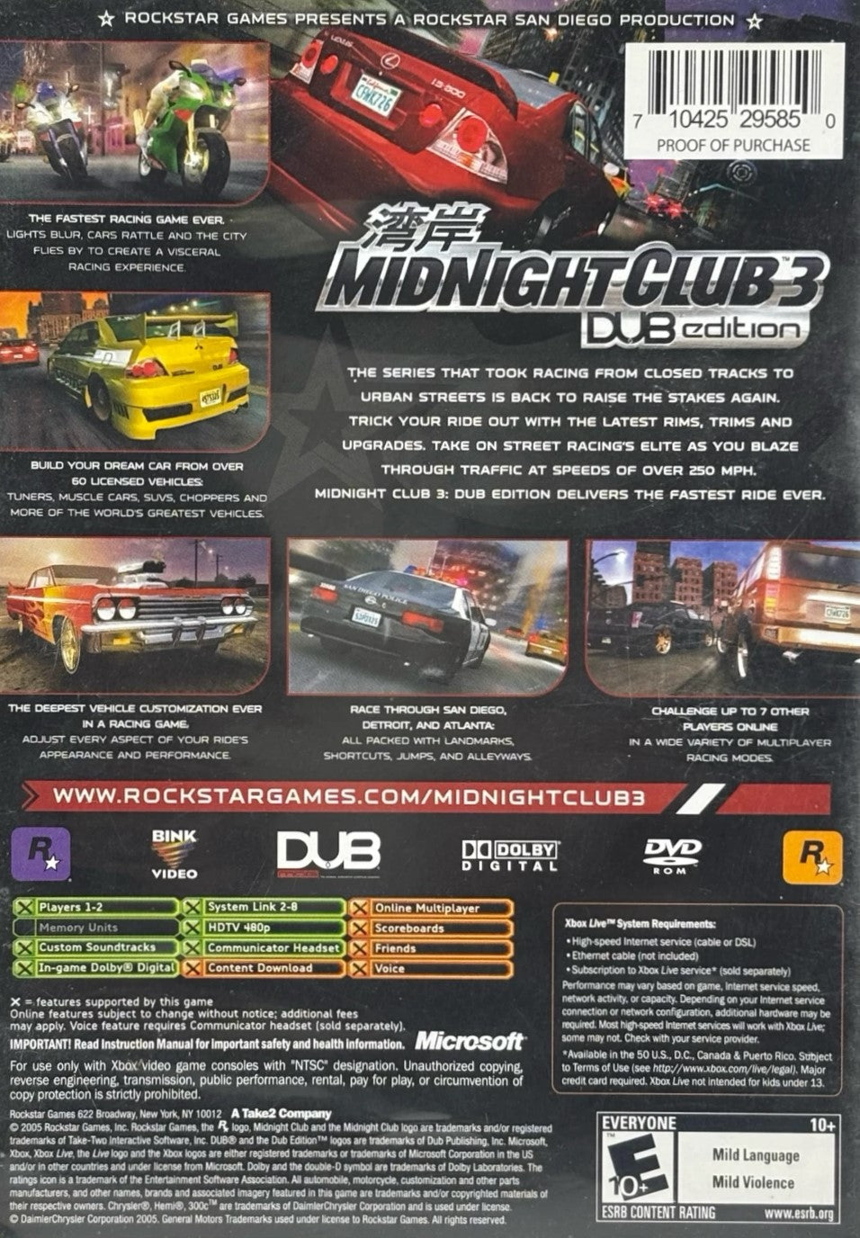 Midnight Club 3 Dub Edition Xbox - Video Game - Used - CaveGamers - Image 2