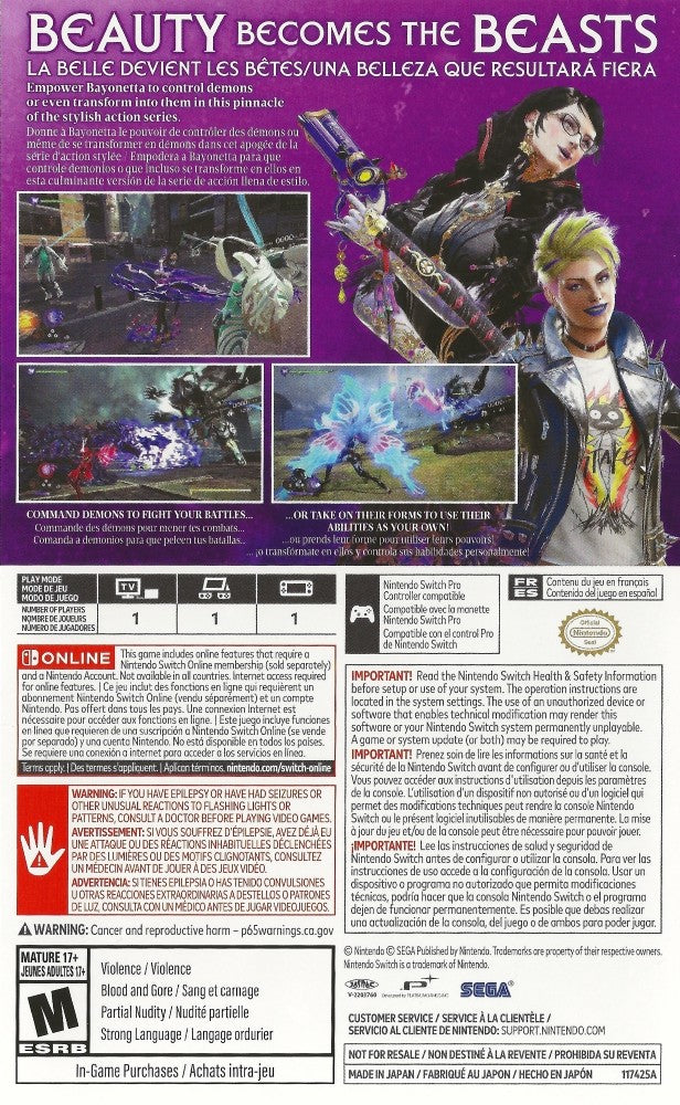 Bayonetta 3 Switch - Video Game - Used - CaveGamers - Image 2